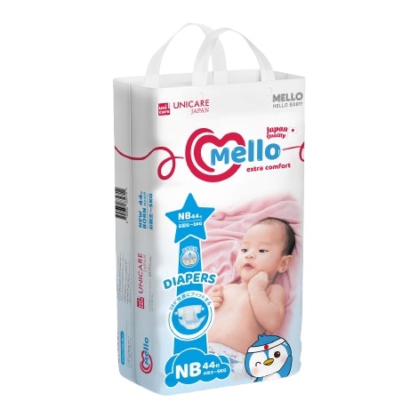 Подгузники Mello Размер NB, 44 шт