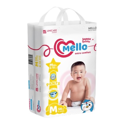 Подгузники-трусики Mello Размер M, 56 шт