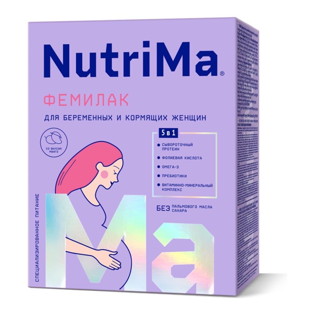 NutriMa Фемилак Продукт сухой специализированный для беременных и кормящих женщин со вкусом манго