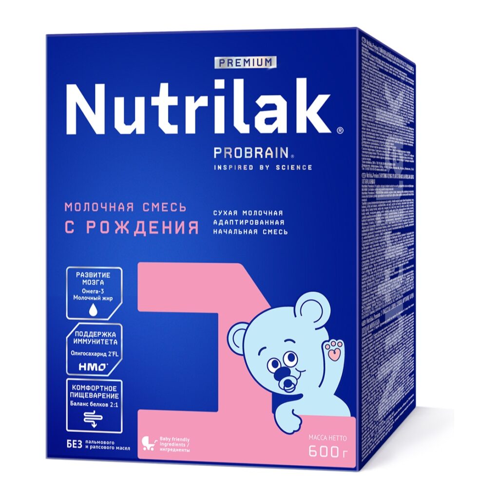 Nutrilak Premium 1 Сухая молочная адаптированная начальная смесь, 600 г