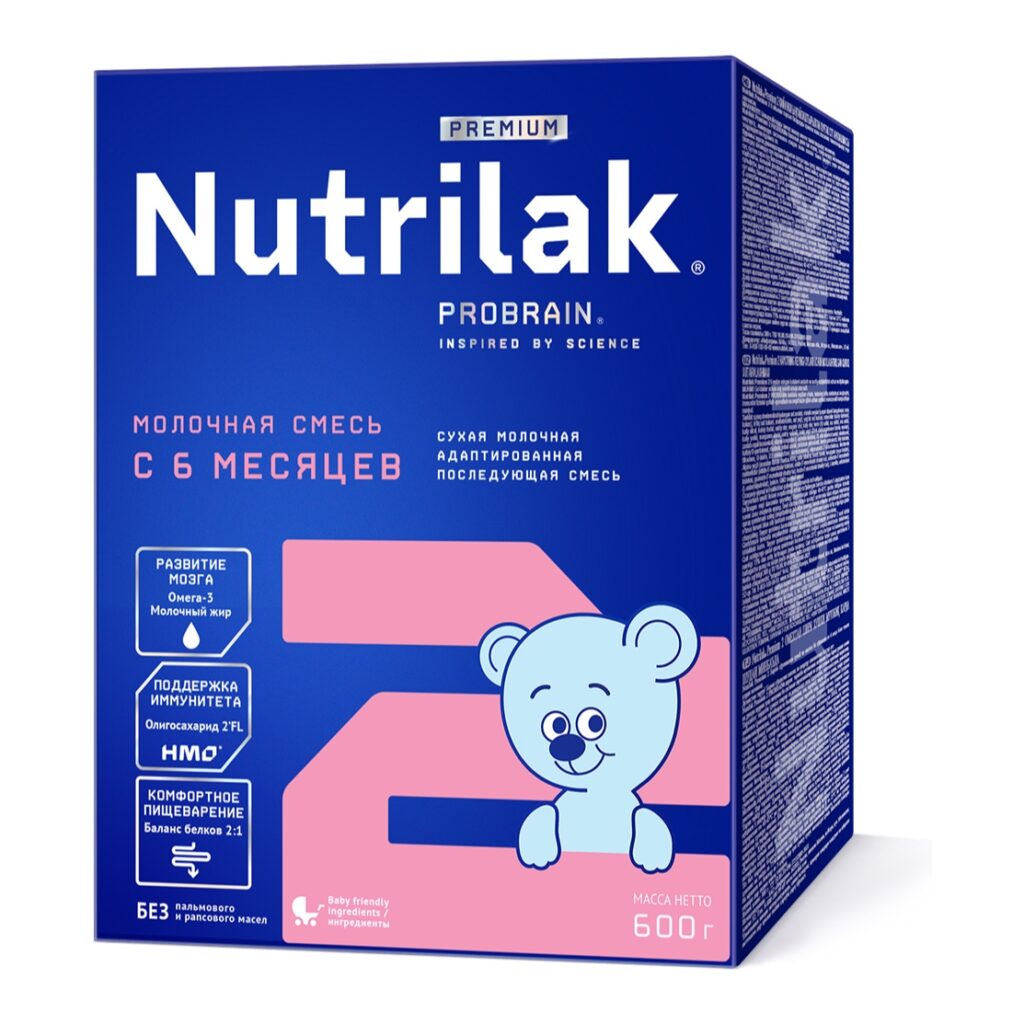 Nutrilak Premium 2 Молочная смесь адаптированная последующая, 600 г