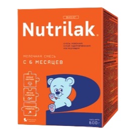 Nutrilak 2 Молочная смесь стерилизованная адаптированная последующая, 600 г