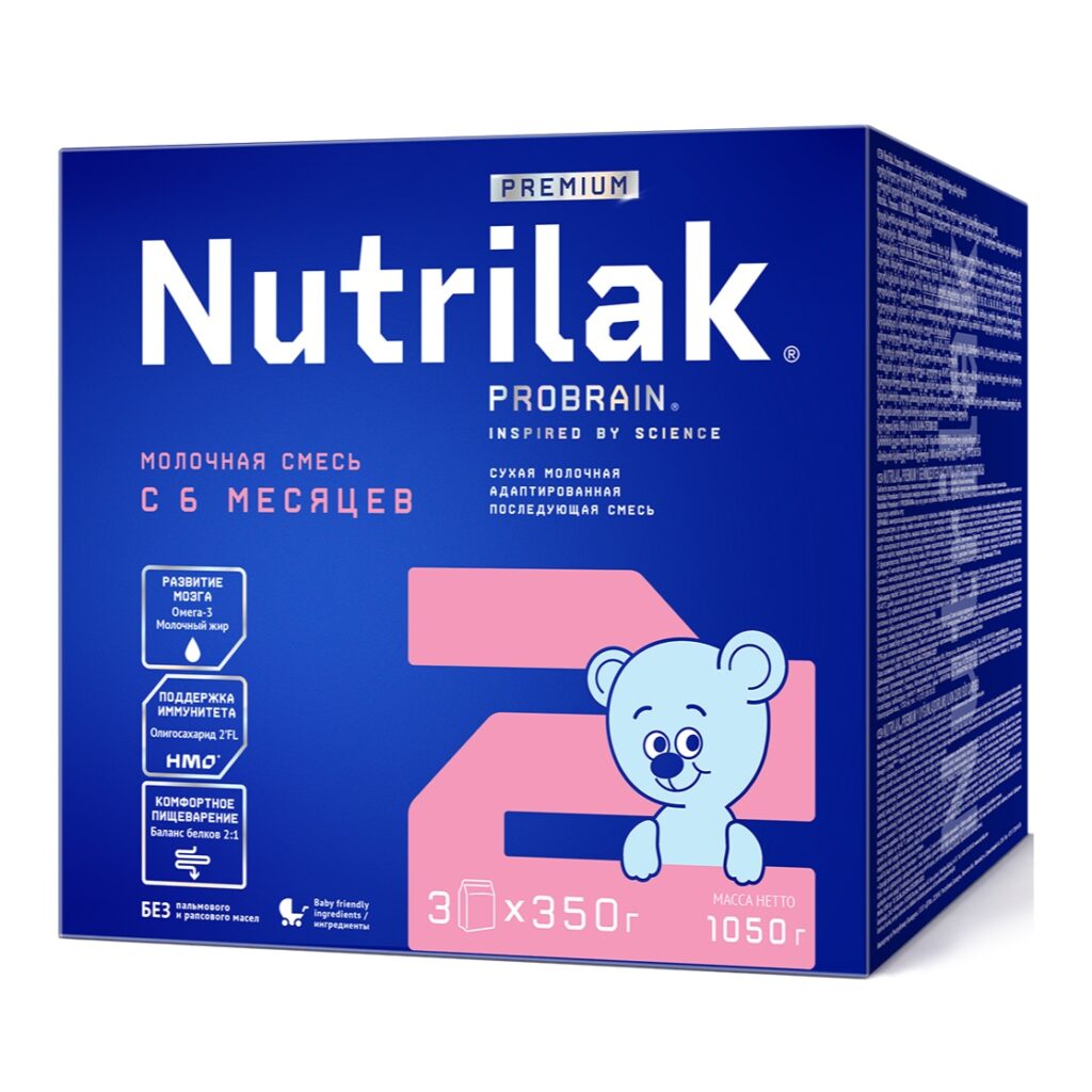 Nutrilak Premium 2 Молочная смесь адаптированная последующая, 1050 г
