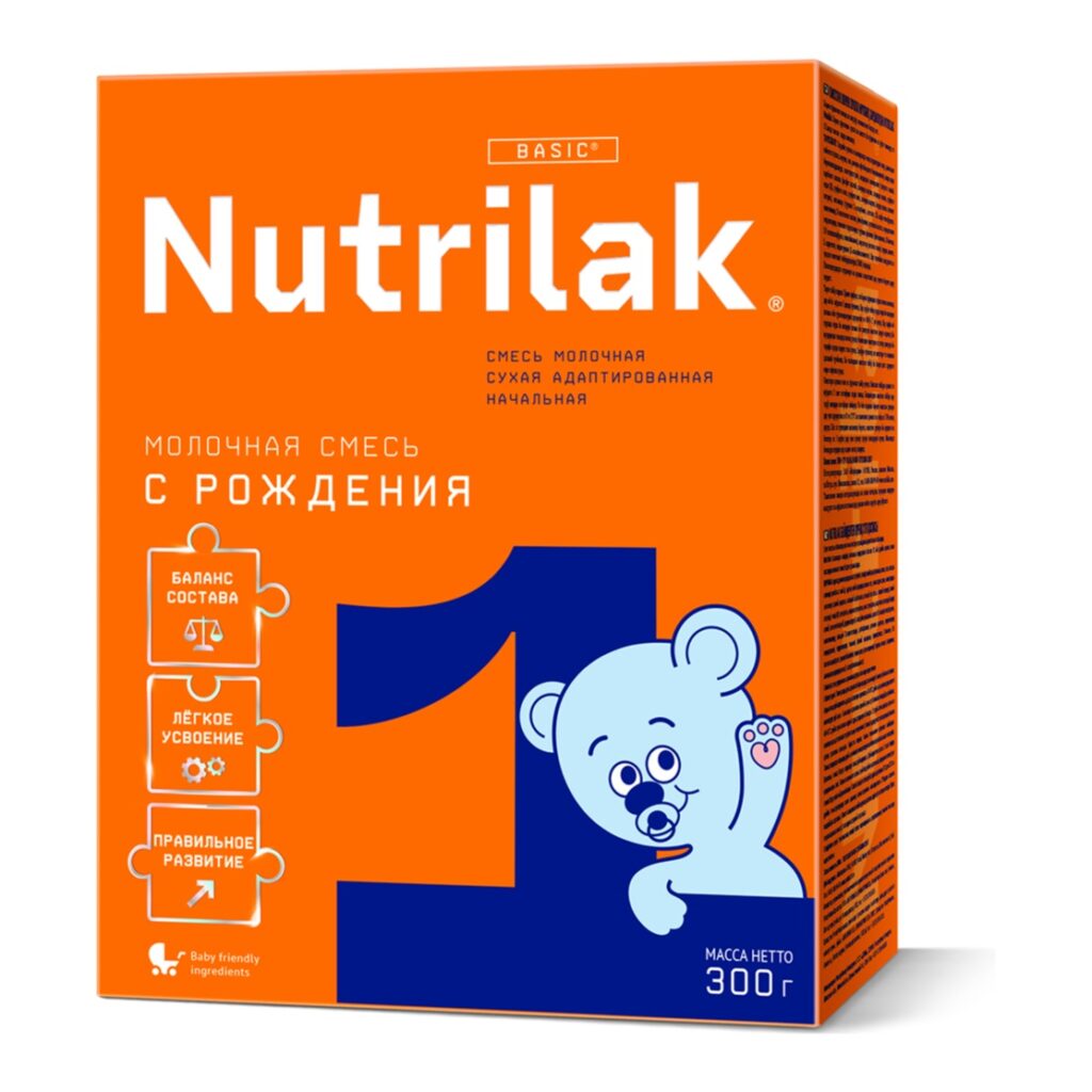 Nutrilak 1 Молочная смесь адаптированная с рождения, 300 г