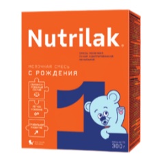 Nutrilak 1 Молочная смесь адаптированная с рождения, 300 г