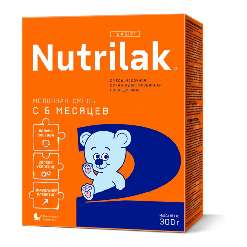 Nutrilak 2 Молочная смесь сухая адаптированная последующая, 300 г