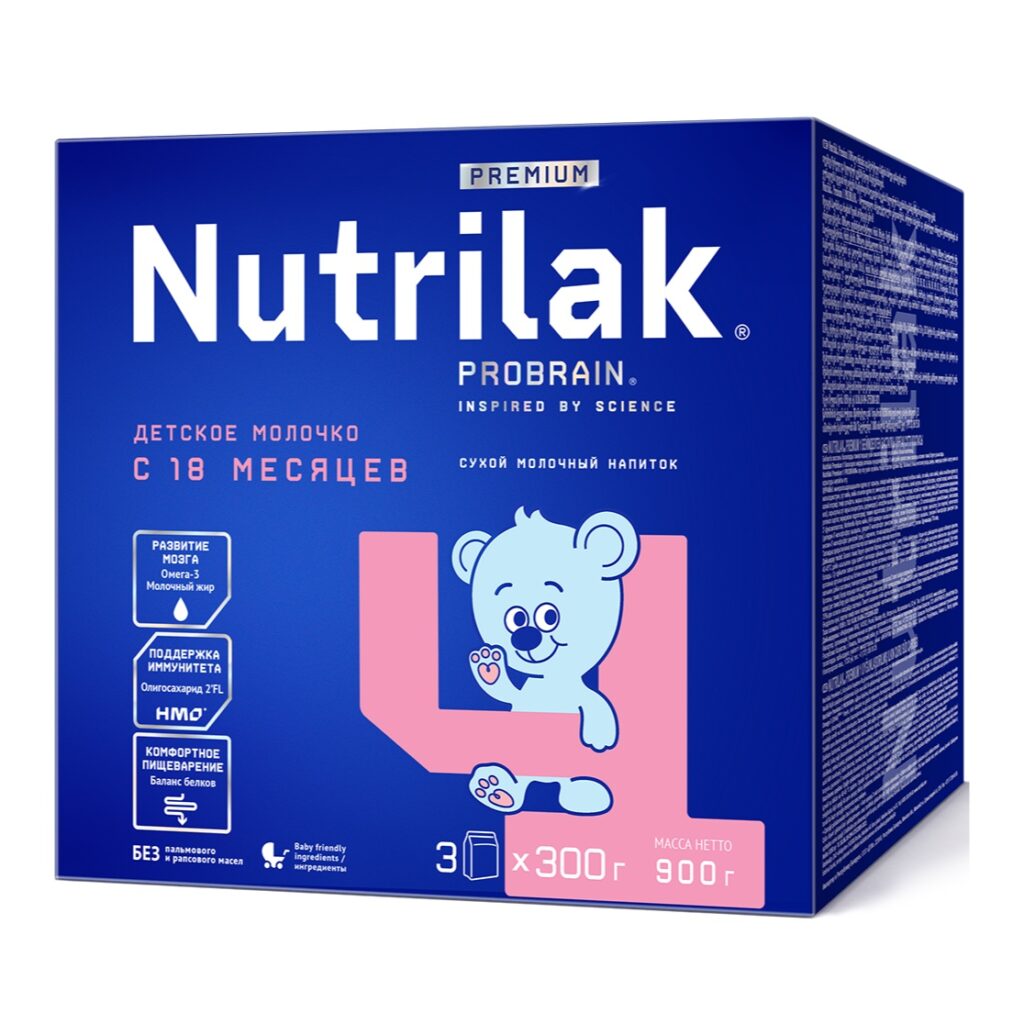 Nutrilak Premium 4 Сухой молочный напиток, 900 г