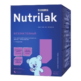 Nutrilak Premium БЕЗЛАКТОЗНЫЙ, 600 г