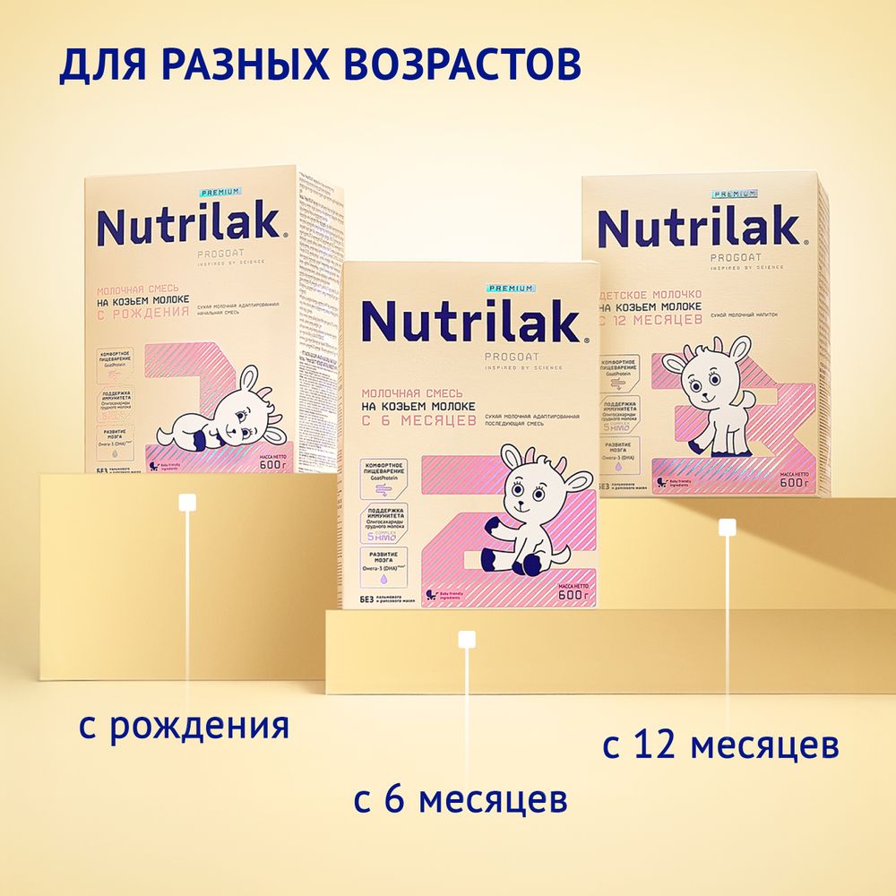 Nutrilak 3 Premium Напиток молочный сухой на основе козьего молока — фото 14