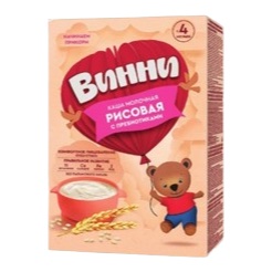 Винни каша молочная Рисовая с пребиотиками