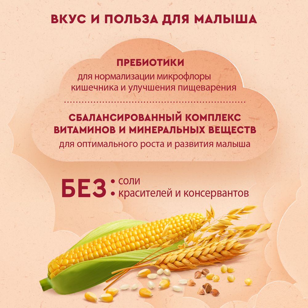 Винни каша безмолочная 7 злаков с пребиотиками — фото 5