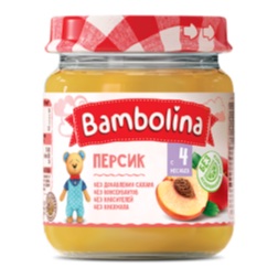 Bambolina пюре Персик (стекло)