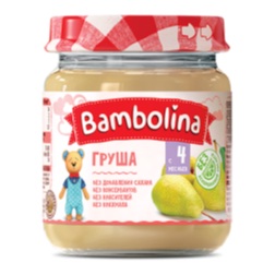 Bambolina пюре Груша (стекло)