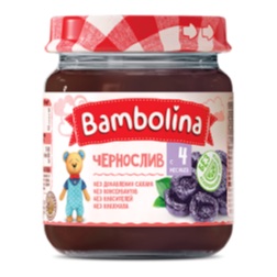 Bambolina пюре Чернослив (стекло)