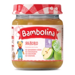 Bambolina пюре Яблоко (стекло)
