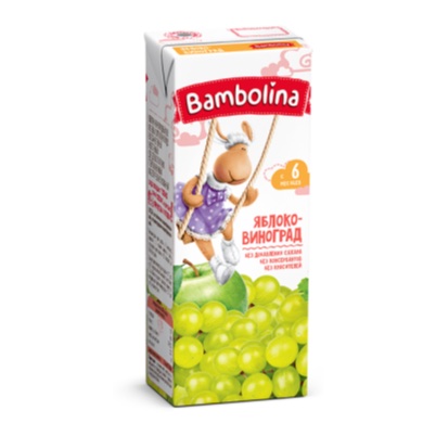 Bambolina сок Яблоко и виноград