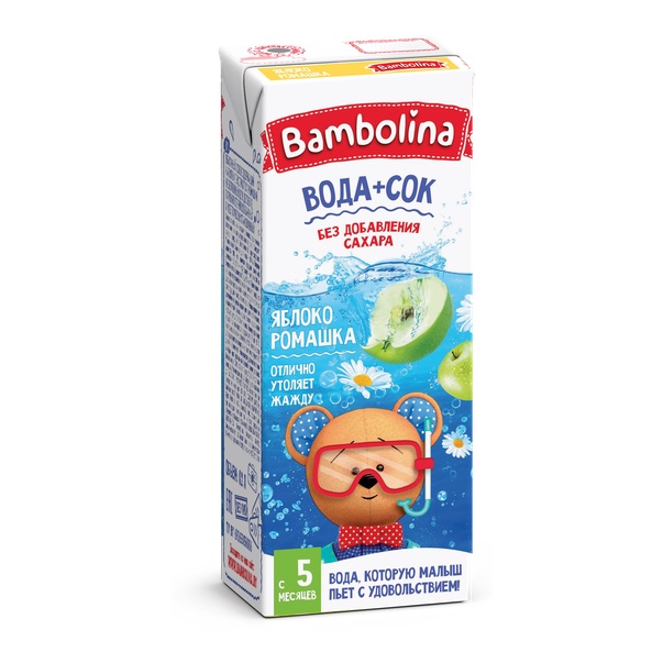 Bambolina сок Яблоко и ромашка