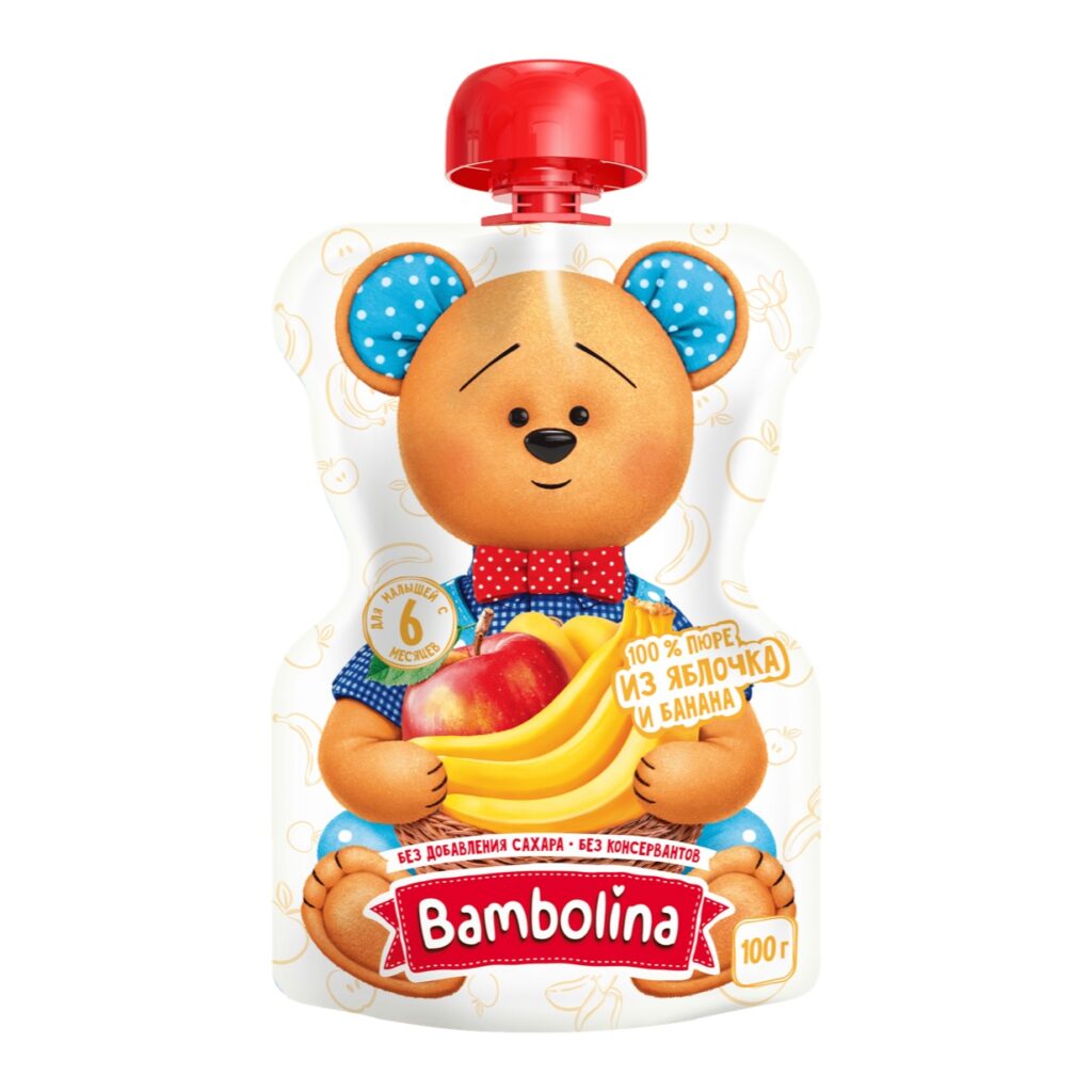Bambolina пюре Яблоко и банан