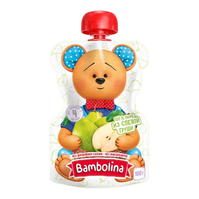 Bambolina пюре Груша
