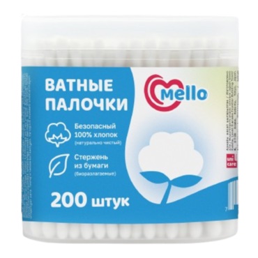 Ватные палочки Mello Универсальные